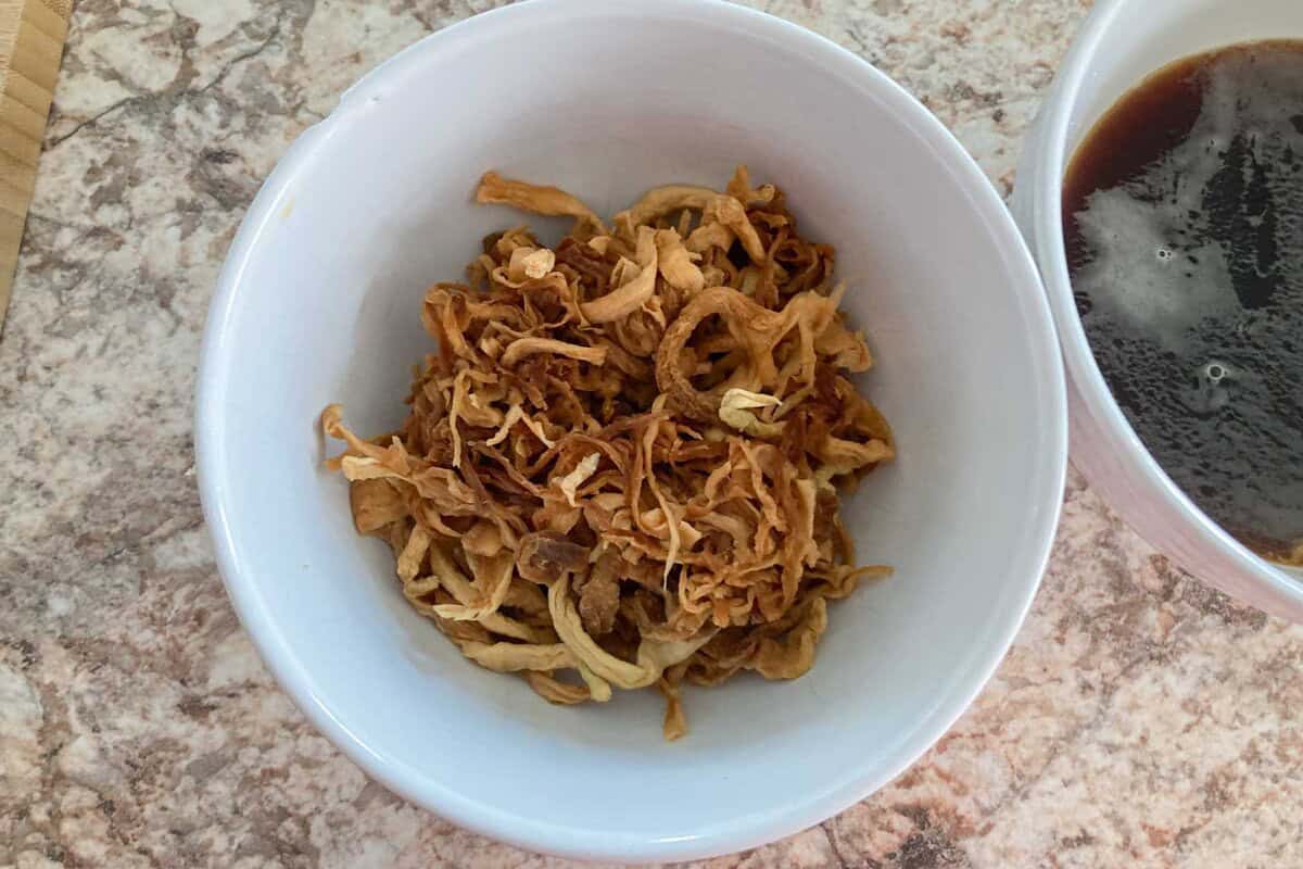 squeezed kiriboshi daikon.