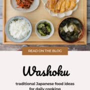Washoku, traditional Japanese Food Ideas for Daily Cooking.