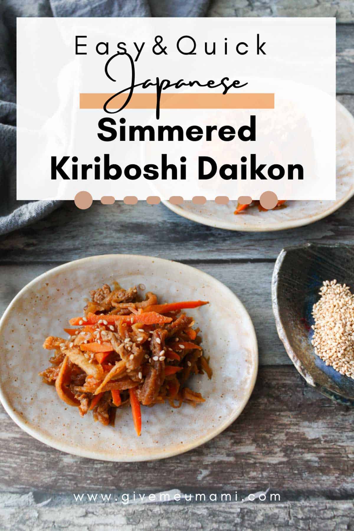 Easy Simmered Kiriboshi Daikon – Quick Japanese Recipe.