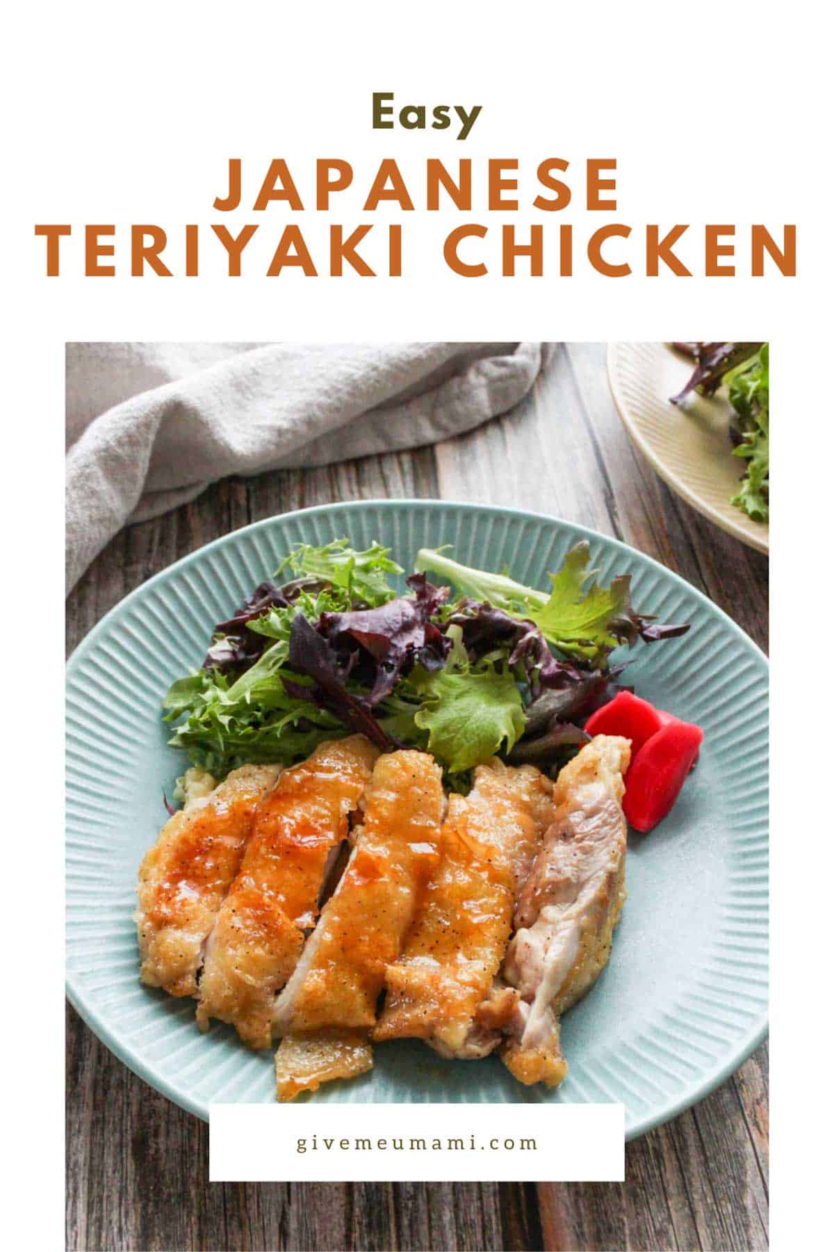 Easy Japanese teriyaki chicken for dinner.