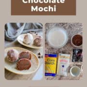 Soft & fudgy chocolate mochi.