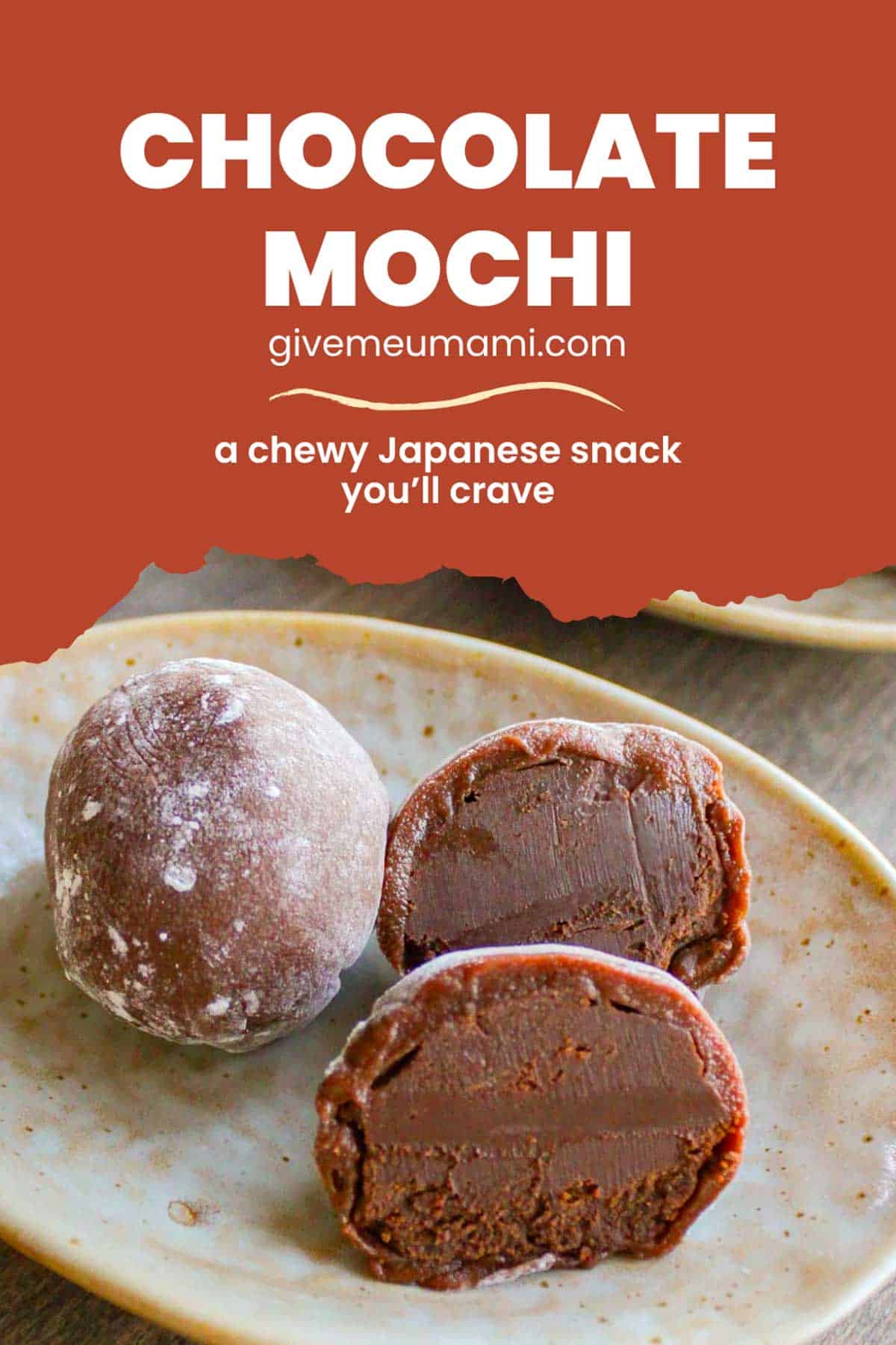Chocolate mochi, a chewy japanese snack you'll crave.