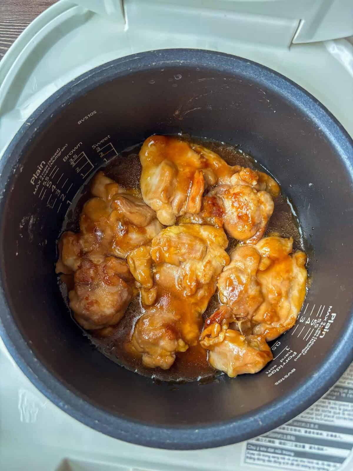 Rice cooker teriyaki chicken.