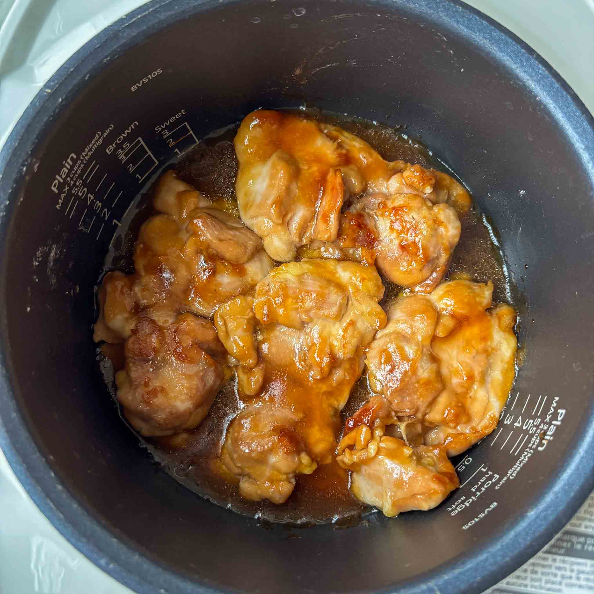 Rice cooker teriyaki chicken.