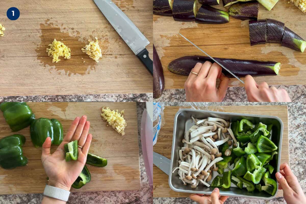 Steps to make Japanese miso stir fry.