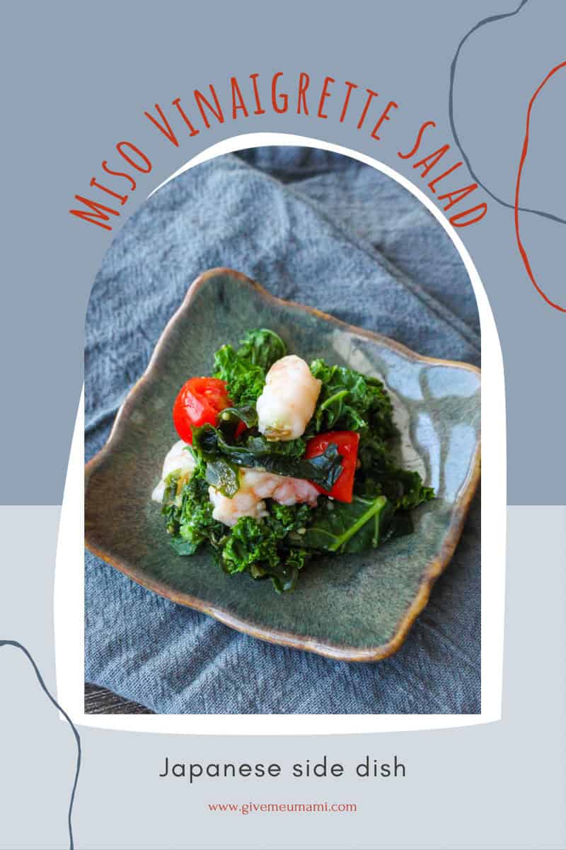 Japanese Miso Vinaigrette Salad for Dinner.