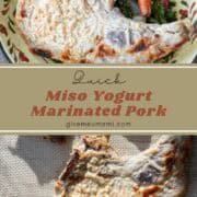 Quick Miso Yogurt Marinated Pork.