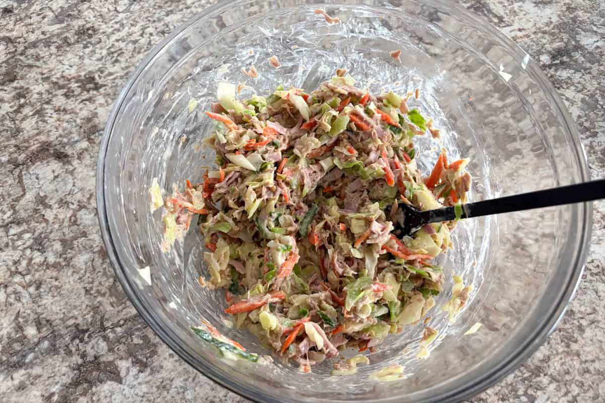 Mix everything together.