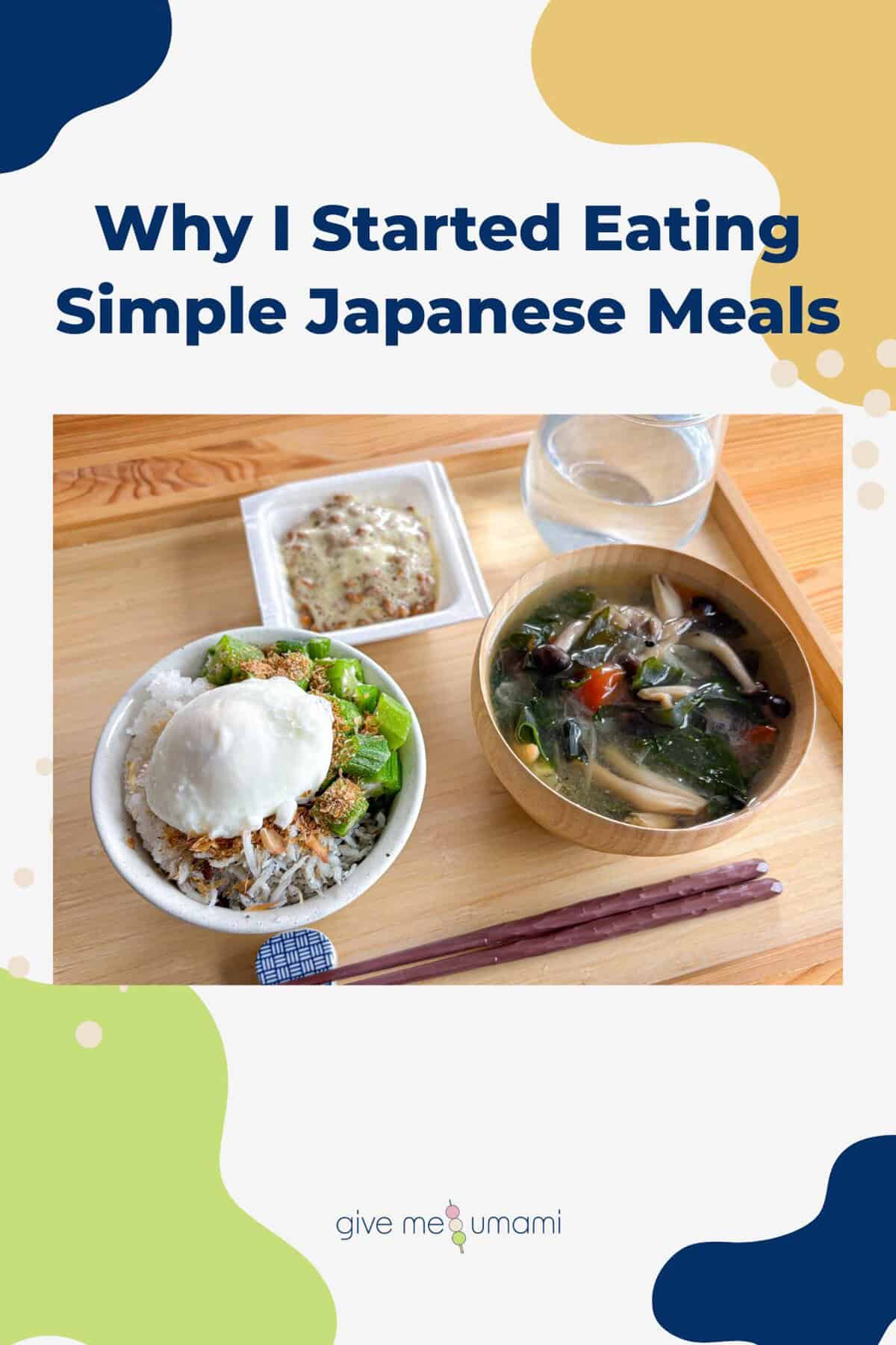 Rice bowl, miso soup, and natto.